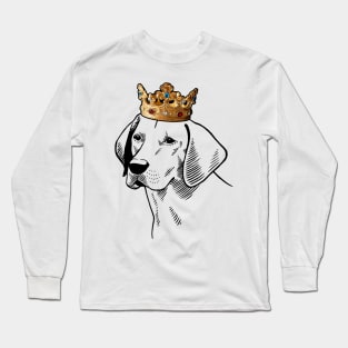 Harrier Dog King Queen Wearing Crown Long Sleeve T-Shirt